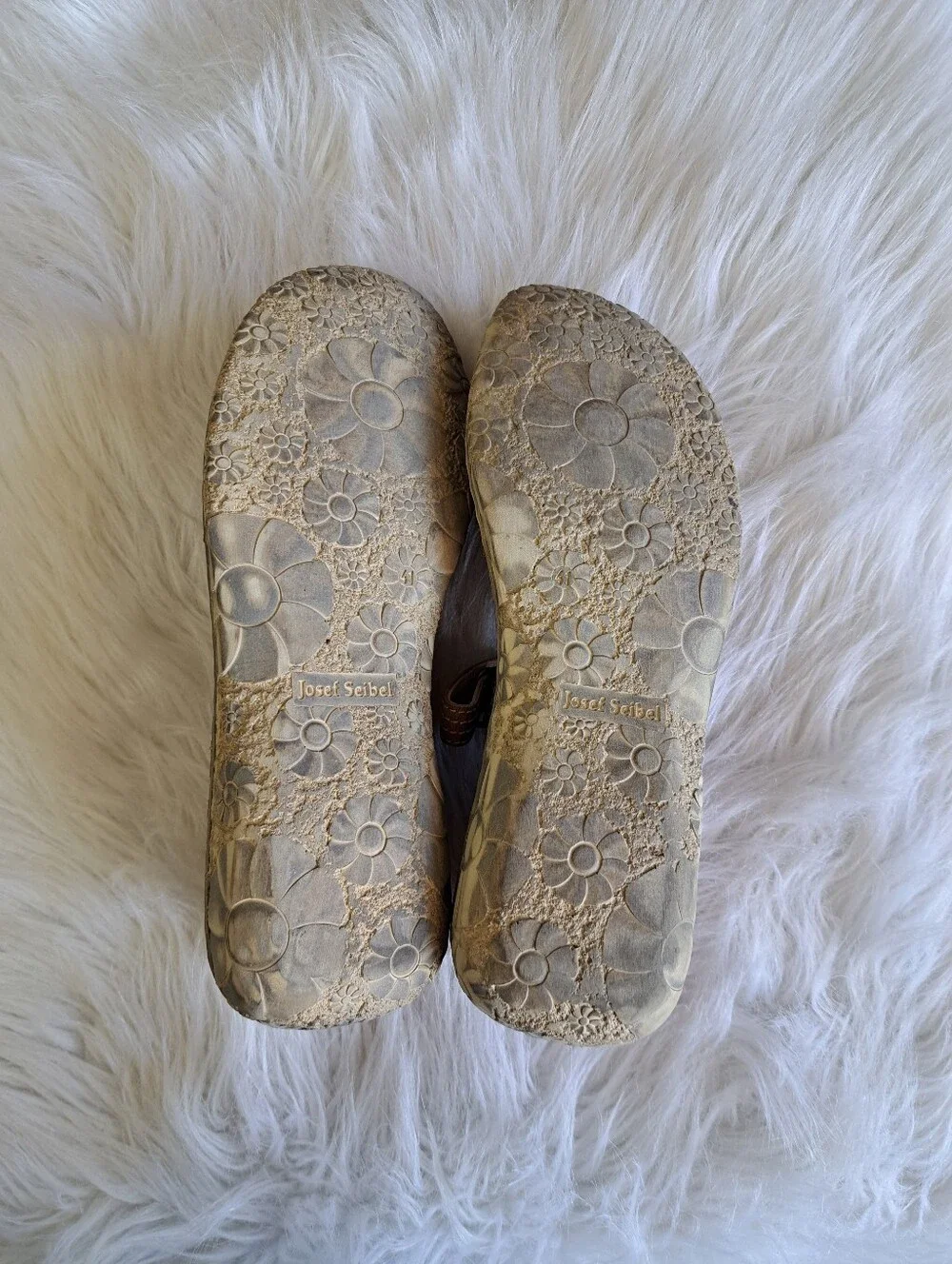 Josef Seibel Tan Leather Mary Janes